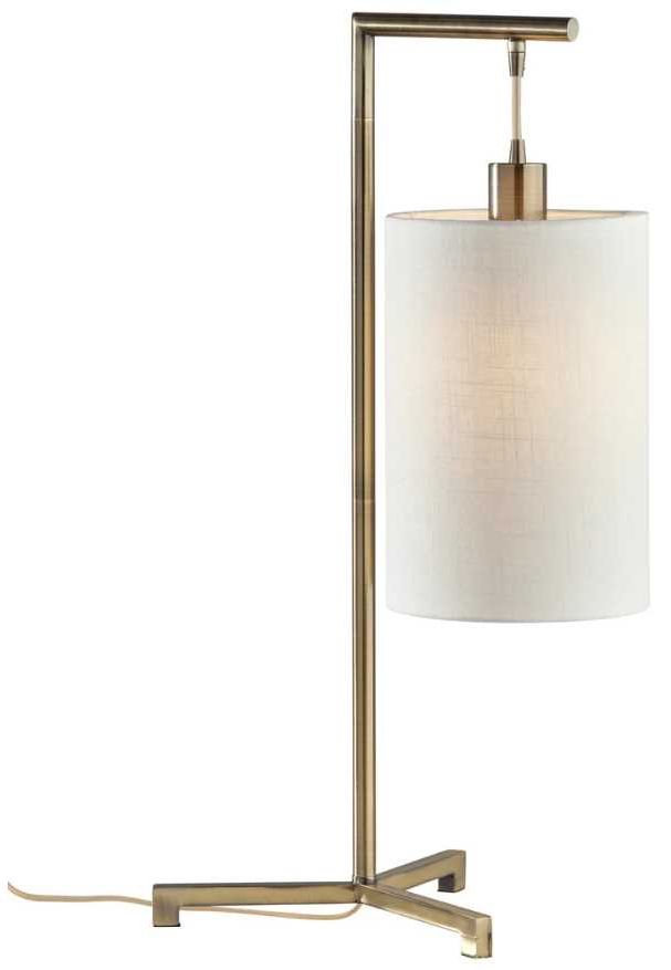 Adesso® Reggie Antique Brass Table Lamp-0