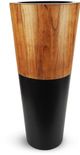 Le Present Lux Natura Black And Wood 36" Planter-0