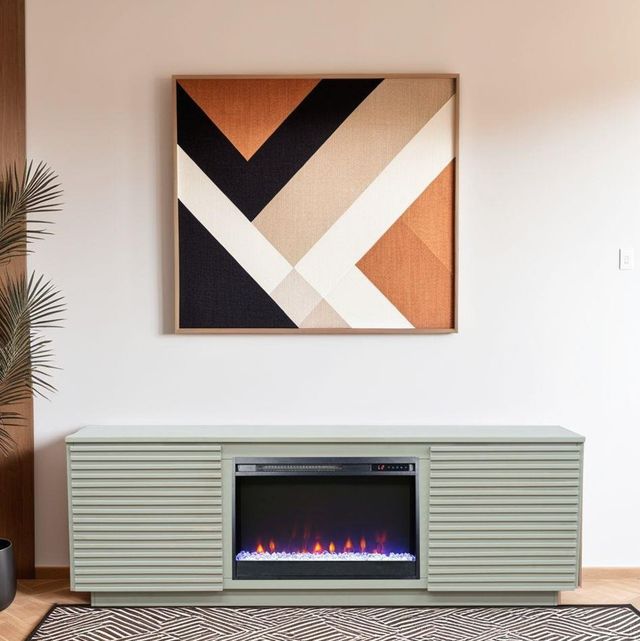 Legends Home Stardust Sandstone Fireplace Console-1