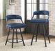 Homelegance® Crowley Blue Pub Swivel Chair-1