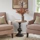 Olliix by Madison Park Natural Lexi Accent Table with Black Base-2