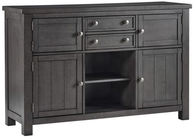 Signature Design by Ashley® Myshanna 9-Piece Gray Dining Room Set-2