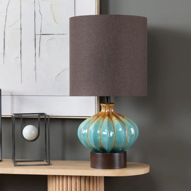 Crestview Collection Pfifer Blue Table Lamp-1