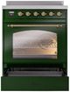 Ilve® Nostalgie II Series 30" Emerald Green Pro Style Induction Range-2