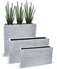 Le Present Betona Box Grey 24" Planter-3