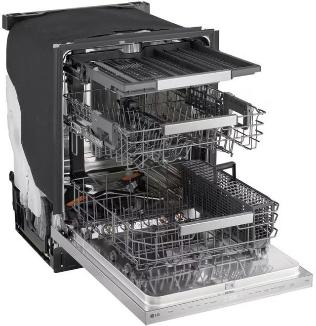 LG 24'' Printproof™ Stainless Steel FlushFit™ Top Contol Built-In Dishwasher with QuadWash Pro™-2