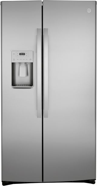 GE® 36" 21.8 Cu. Ft.Fingerprint Resistant Stainless Steel Counter Depth Side-By-Side Refrigerator