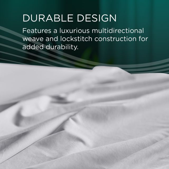 Tempur-Pedic® TEMPUR-Adapt® Luxe 2-Piece Cool Gray Egyptian Cotton Queen Pillow Cases-3