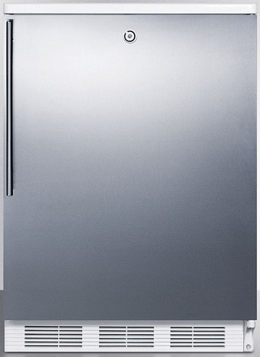 Accucold® by Summit® 5.1 Cu. Ft. Stainless Steel Under the Counter Refrigerator-0