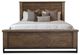 International Furniture Direct Natural Teca Brown Queen Panel Bed-0
