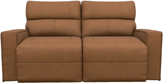 La-Z-Boy® Maddox Camel Leather Manual Reclining 2-Seat Sofa-1