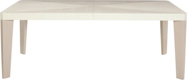 Bernhardt Axiom Linear White Top Dining Table with Linear Gray Base-0