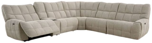 Furniture of America® Southwold 6-Piece Beige Power Reclining Sectional-0