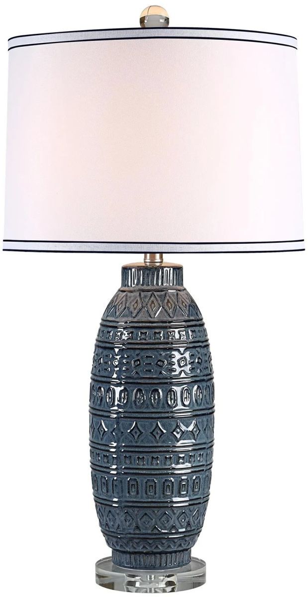 Renwil® Everren Spirea Blue/Crystal Table Lamp-1