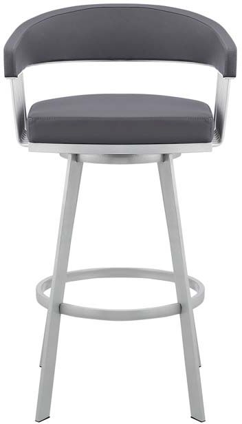 Armen Living Chelsea Slate Grey 30" Bar Stool-1