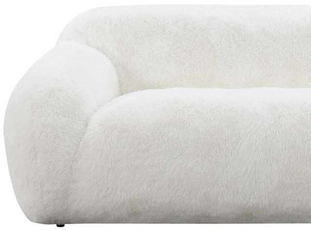 Intercon Mon Ivory Mist-Sherpa Faux Fur Sofa-1