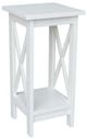 John Thomas Furniture® Home Accents White 24" X Side Plant Stand Table-0