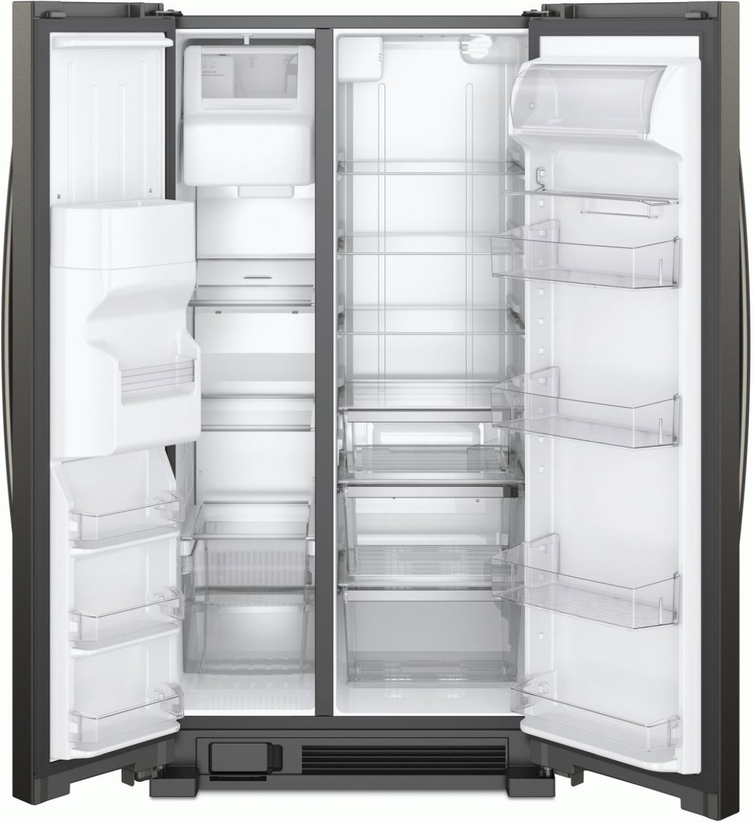 Whirlpool 33 in. 21.4 Cu. Ft. Black Stainless Side-by-Side Refrigerator - Thumbnail 3