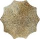 Monarch Specialties Inc. Antique Gold Iron Geometric End Table-1