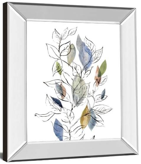 Classy Art Spring Leaves II by Meyers, R. Mirrored Frame Wall Art-1