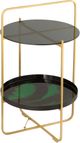TOV Furniture Enamel Black/Green Side Table-1