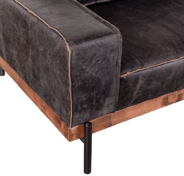 Home Trends & Design Portofino Antique Ebony/Walnut Sofa-3