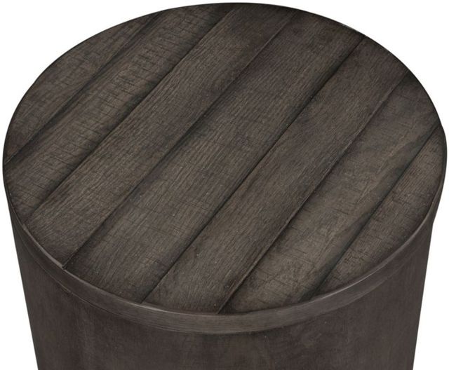 Liberty Furniture Modern Farmhouse Dusty Charcoal Drum End Table-2