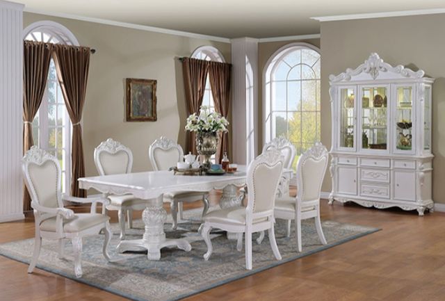Furniture of America® Manzanita 7-Piece White Dining Table Set-0