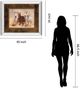 Classy Living Loya_Ya Horses In Dust Mirror Framed Wall Art-2