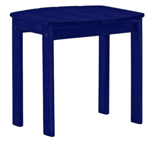 Linon Adirondack Blue Wooden Outdoor End Table-0