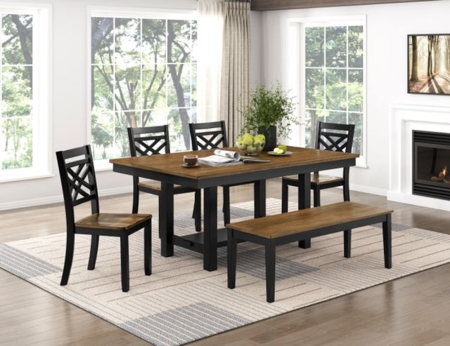 Homelegance® Tyler Black/Brown Bench-1
