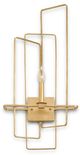 Currey & Company Metro Contemporary Gold Leaf Right Wall Sconce-0