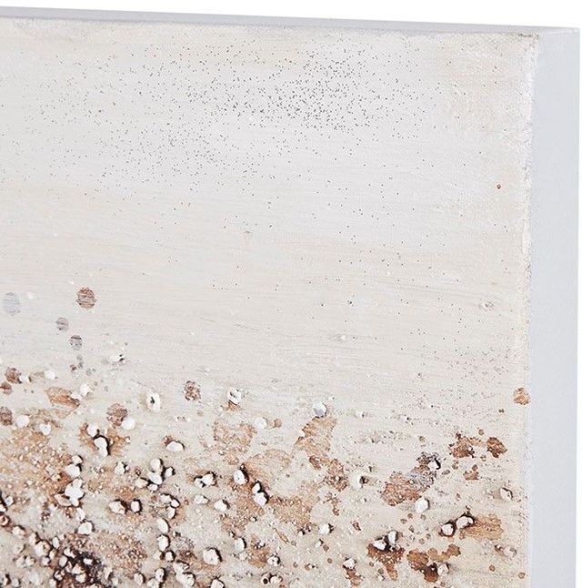 Olliix by Madison Park Blush/Grey Set of 3 Twilight Mystere Hand Brush Embellished Canvas-4