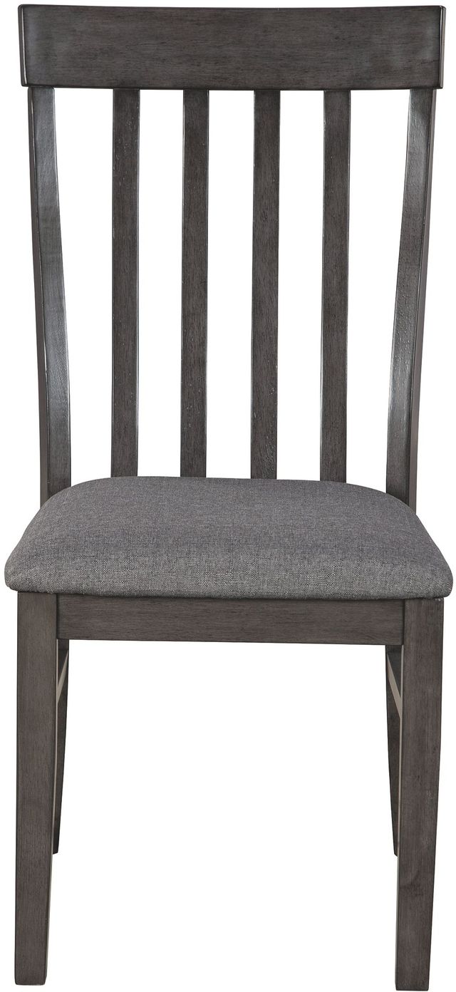 Benchcraft® Luvoni Dark Charcoal Gray Upholstered Chair-2