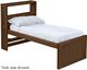 Crate Designs™ Furniture Brindle Twin Captain's Youth Bookcase Bed-0