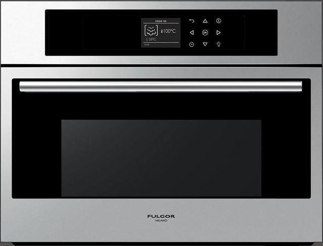 Fulgor Milano 700 Series 24" Fingerprint Proof Stainless Steel Compact Steam Oven-0
