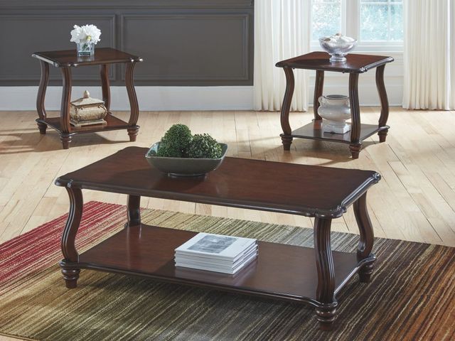 Signature Design by Ashley® Carshaw 3-Piece Dark Brown Occasional Table Set-3