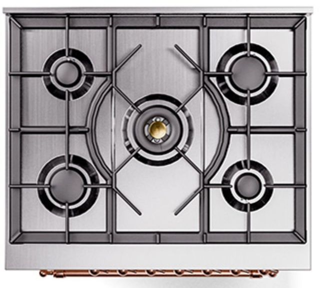 Ilve® Nostalgie II Series 30" Antique White Pro Style Dual Fuel Range-2