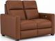 Flexsteel® Broadway Cinnamon Power Reclining Loveseat with Power Headrests-0