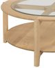 Kincaid® Essence Newport Glass Top Round Coffee Table with Ash Base-1