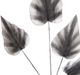 Harp & Finial® Alocasia Stem Gray Foam Floral-1
