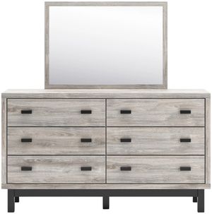 Benchcraft® Vessalli Gray Dresser with Mirror