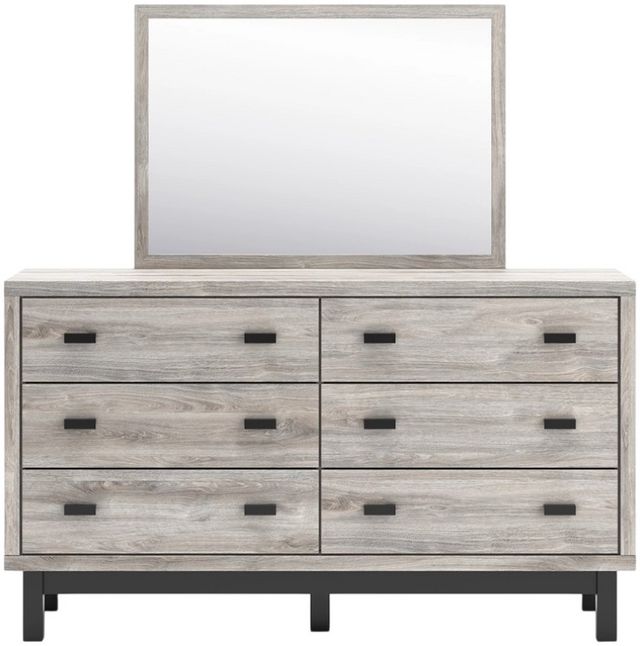 Benchcraft® Vessalli Gray Dresser with Mirror-1