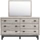 Benchcraft® Vessalli Gray Dresser with Mirror-1