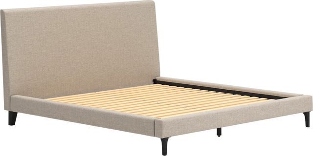 Signature Design by Ashley® Cielden Soft Gray King Upholstered Panel Bed-3