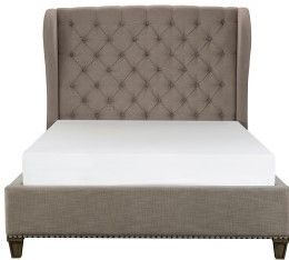 Mazin Furniture Vermillion Cream Eastern King Bed-0