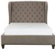 Mazin Furniture Vermillion Cream Eastern King Bed-0