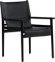 Moe's Home Collection Remy Black Leather Arm Chair-0