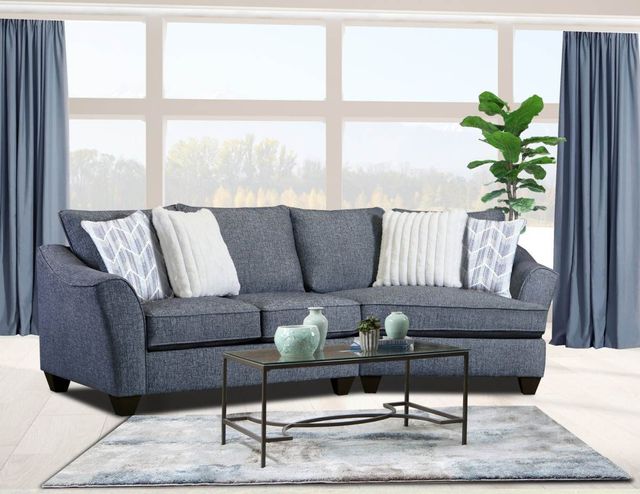 Peak Living 2-Piece Navy Cuddler Sofa-1