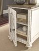 Signature Design by Ashley® Realyn Brown Cabinet Door Chairside End Table with Antique White Base-5